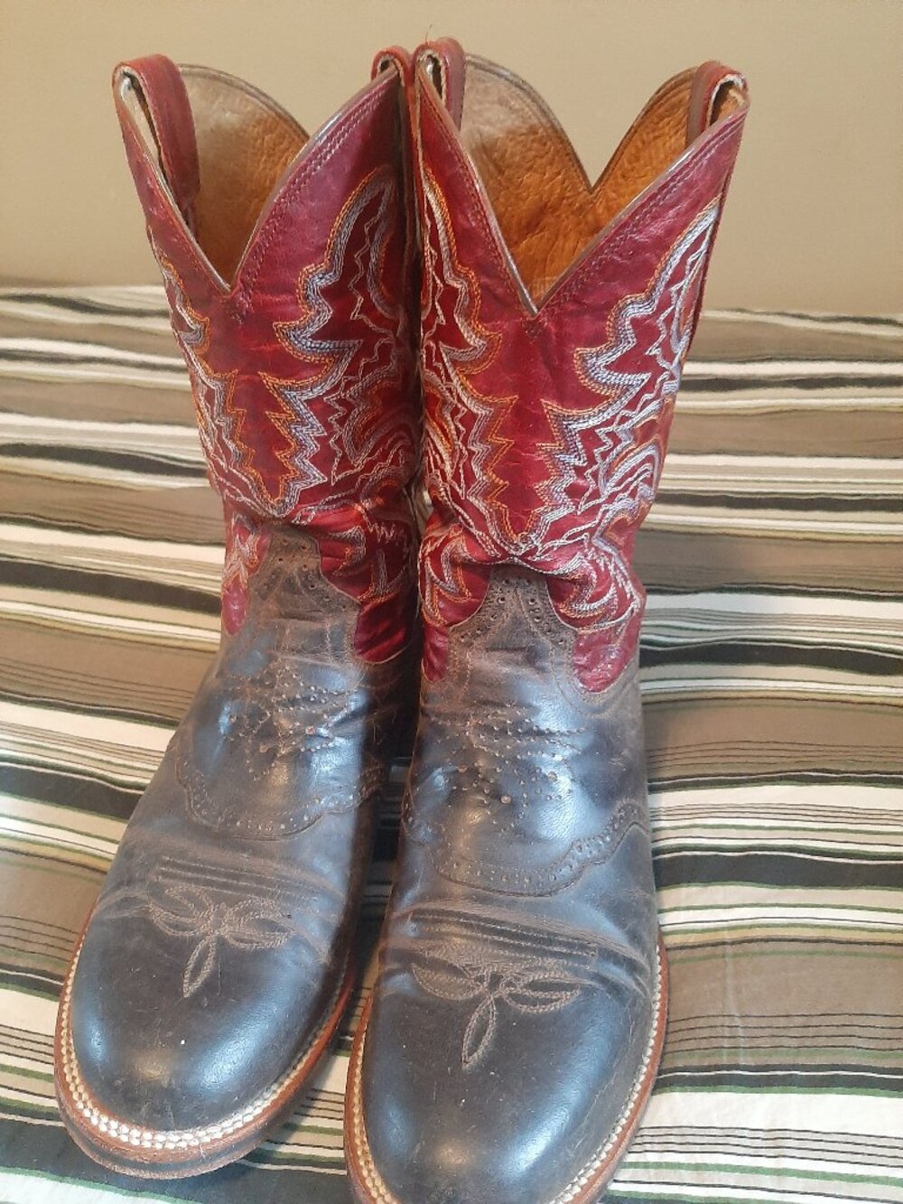Dan Post Boots 9E red and brown